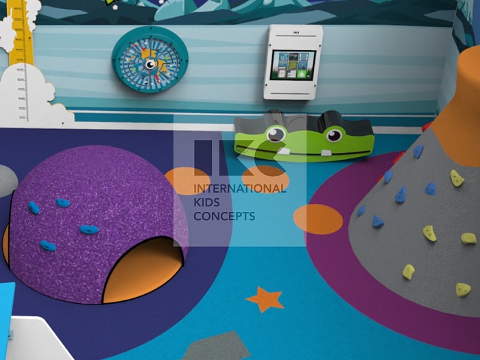 Современная интерактивная игровая комната 40 м2 в стиле «Космические приключения»