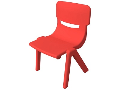 Fun chair red