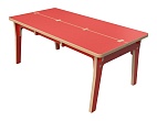 Красный стол Buxus 